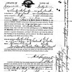 Volunteer Enlistment Paper for Frederick Fowler, December 19, 1863 (National Archives)