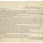 General Lee’s Letter to the People of Maryland, September 8, 1862  (National Park Service)
