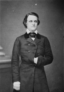 In the presidential election of 1860, the Democratic Party split over which candidate to nominate.  Southern Democrats supported John C. Breckinridge of Kentucky.  (Library of Congress)