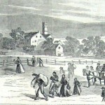 Residents of Sharpsburg fleeing the town as Confederates approach and prepare for battle in September 1862 (Harper's Weekly, October 11, 1862; NPS History Collection)