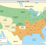 The Compromise of 1850 consisted of a series of laws dealing with the issue of slavery in the United States; this map shows the free and slave states in the United States after the Compromise (http://mrkash.com/activities/compromise.html)