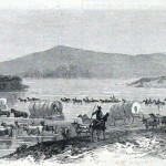 General Jubal Early's forces retreating across the Potomac River (Harper's Weekly, July 30, 1864; NPS History Collection)