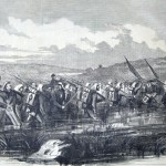 Part of Union General George Cadwalader's division crossing the Potomac at Williamsport on June 16, 1861 (New-York Illustrated News, July 6, 1861; courtesy of Princeton University Library)