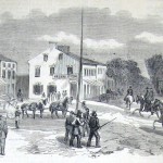 Militiamen from Pennsylvania leaving Hagerstown to engage the Confederates, who however, had already retreated back to Virginia. (The New-York Illustrated News, October 18, 1862; courtesy of Princeton University Library)