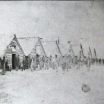 Another view of the housing of Co. B, 1st Massachusetts Heavy Artillery on Maryland Heights (U.S. Army Military History Institute)