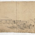 The left panel of Forbes sketch, showing Camp Hill (September 1862, Edwin Forbes, artist; Library of Congress) 