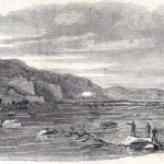 Loudon Heights in Virginia, overlooking Harpers Ferry in the distance (Harper's Weekly, September 7, 1861; NPS History Collection)