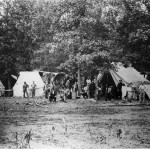 A field hospital in Gettysburg (National Park Service)