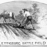 Years after the Battle of Gettysburg, farmers were still unearthing the remains of the dead (June 24, 1882, artist unknown; Library of Congress)
