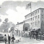 The Washington House in Hagerstown is shown in this image from Harpers Weekly, September 28, 1861 (NPS History Collection)