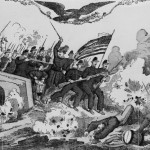 Fighting at Burnside Bridge during the Battle of Antietam (lithograph by Currier & Ives; Library of Congress)