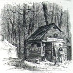 A "Cook-House" operated by the Sanitary Commission it Gettysburg (Harper's Weekly, February 13, 1864; NPS History Collection)