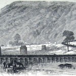 Union forces cross over the Shenandoah River on the temporary pontoon bridge from Harpers Ferry to take Loudoun Heights (Frank Leslies Illustrated Newspaper, November 15, 1862; courtesy of Princeton University Library)