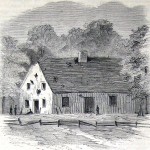 The Dunker Church had the misfortune to come under fire from Union artillery, as evidenced by the scattering of gaping holes in its walls (L. M. Hamilton, artist; The New-York Illustrated News, November 8, 1862; courtesy of Princeton University Library)