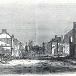 Main Street in Chambersburg (Harper's Weekly, August 20, 1864; courtesy of Princeton University Library)