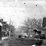 Westminster's Main Street, c.1860s; the 1st Delaware Cavalry charged down this street to meet the Confederates, but were pushed back and overwhelmed by the Southern soldiers. (Courtesy Historical Society of Carroll County)