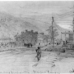 Alfred Wauds original drawing of the previous image (December 1864, Alfred Rudolph Waud, artist; Library of Congress)