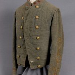Shell jacket belonging to Lt. Col. Roger Preston Chew, from Charlestown, Commander of the Horse Artillery in the Army of Northern Virginia (Harpers Ferry National Historical Park)