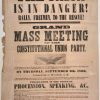 document-3 A broadside advertising a meeting of the Constitutional Union Party in Frederick in September 1860 (Perkins Library, Duke University)