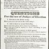Oath of Allegiance Oath of Allegiance, to be administered to every voter, and Questions for the use of Judges of Election in Maryland (Courtesy of Chris Haugh)